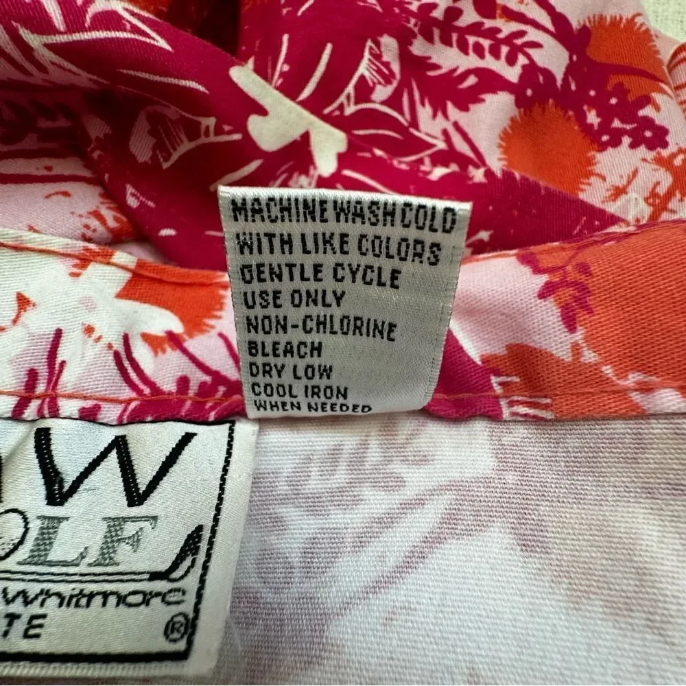 AW Golf by Allyson Whitmore Floral Cotton Skort Golf Athletic SZ 16P